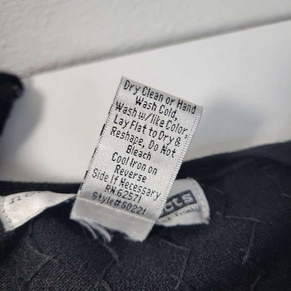 Womans Necessary Objects Black Sequin Tie Front Ruffled bottom/wrists Size Large - Picture 9 of 10